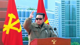 Severokorejský vůdce Kim Čong-un-