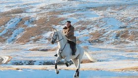 Severokorejský vůdce Kim Čong-un podnikl symbolickou cestu na posvátnou horu.