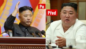 Severokorejský vůdce Kim Čong-un podle fotografií dál hubne.