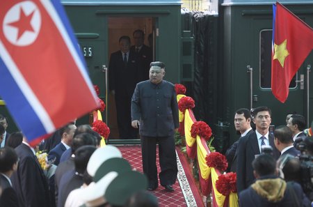 Severokorejský vůdce Kim Čong-un dorazil do Vitnamu, (26.02.2019).