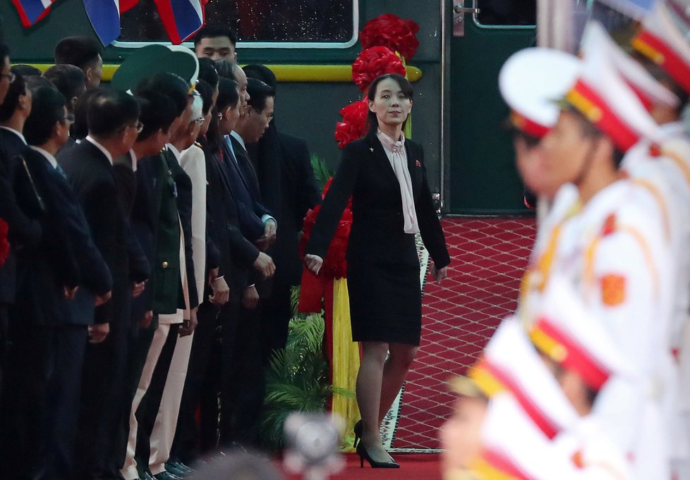 Kim Jo-čong, mladší sestra severokorejského diktátora Kim Čong-una. Kim často působí jako bratrovova velvyslankyně.