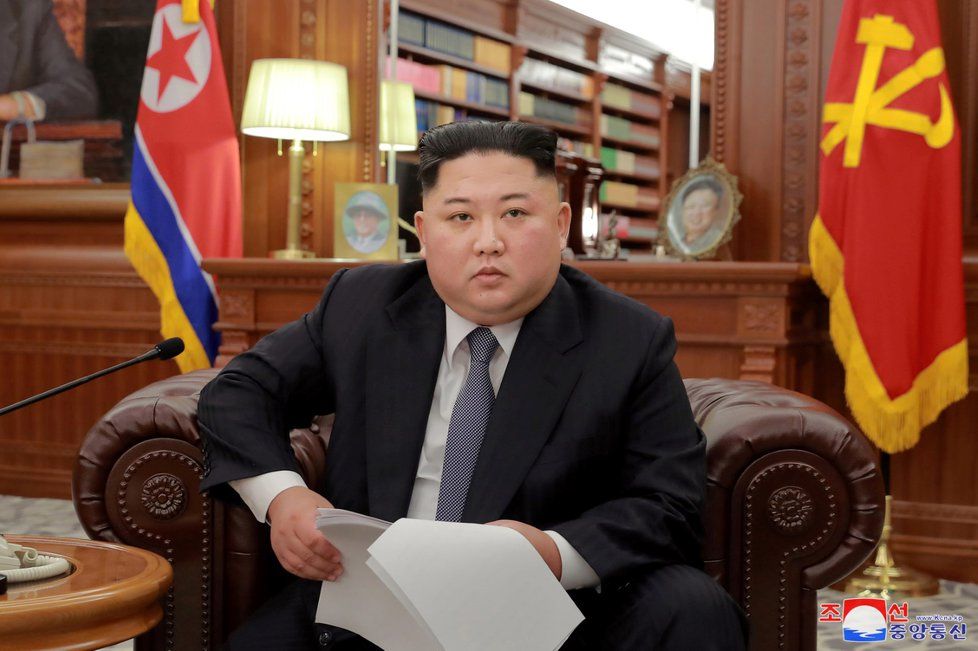 Severokorejský vůdce Kim Čong-un. (1. 1. 2019)
