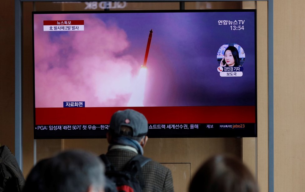 Severní Korea odpálila dvě rakety, uvedla Jižní Korea