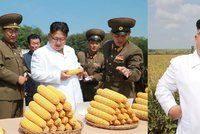 Kim propadl kouzlu kukuřice. Vůdce KLDR se na farmě smál od ucha k uchu