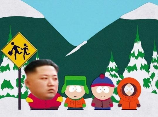 Kim Čong-un jako jedna z postaviček z kultovního seriálu South Park: Tlustý Cartman