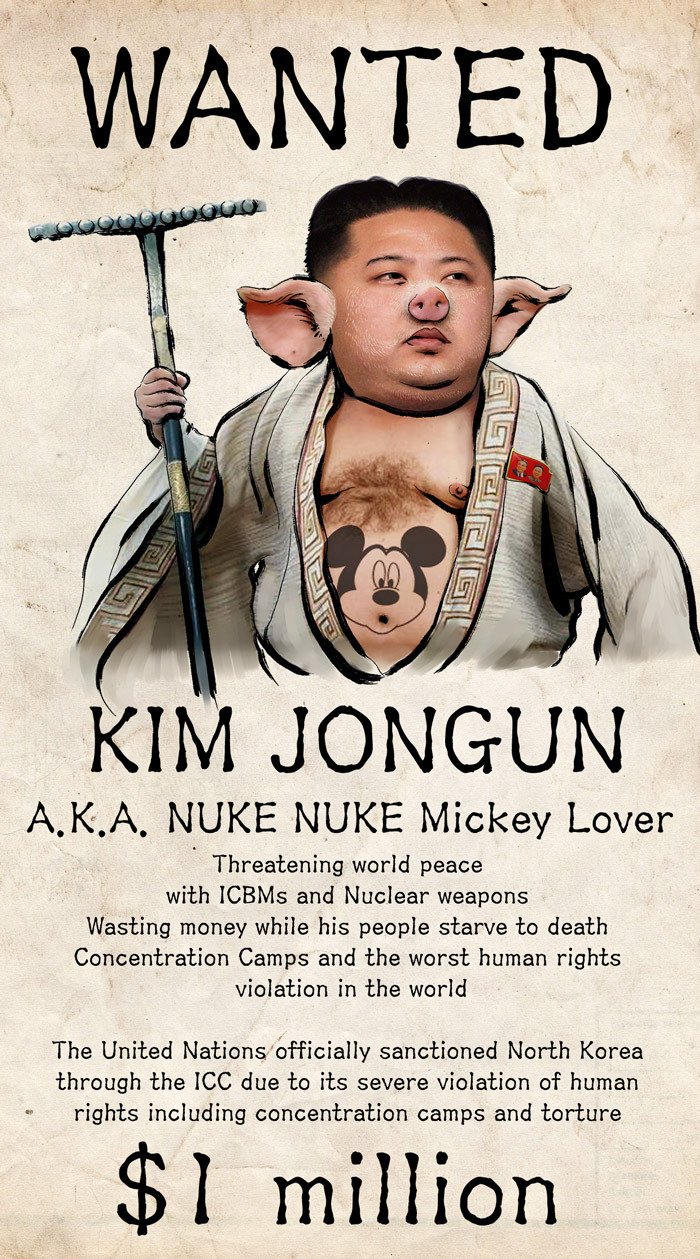 Obrázek Kim Čong-una, který se objevil po útoku hackerů na oficiální účet KLDR na Flickru