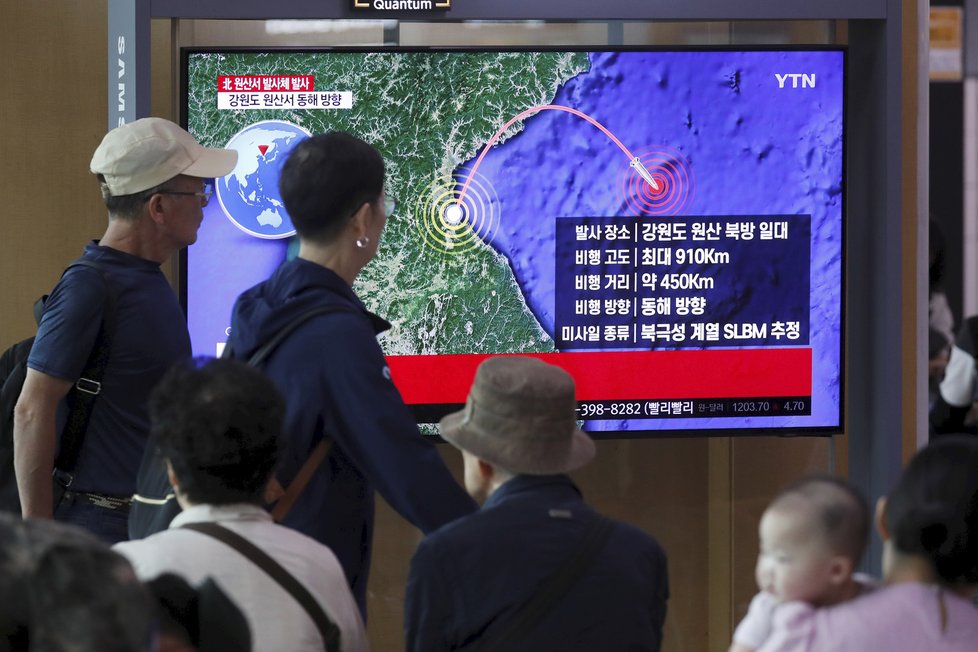 Japonská veřejnoprávní televize NHK mylně informovala, že Severní Korea vypálila raketu, (ilustrační foto).