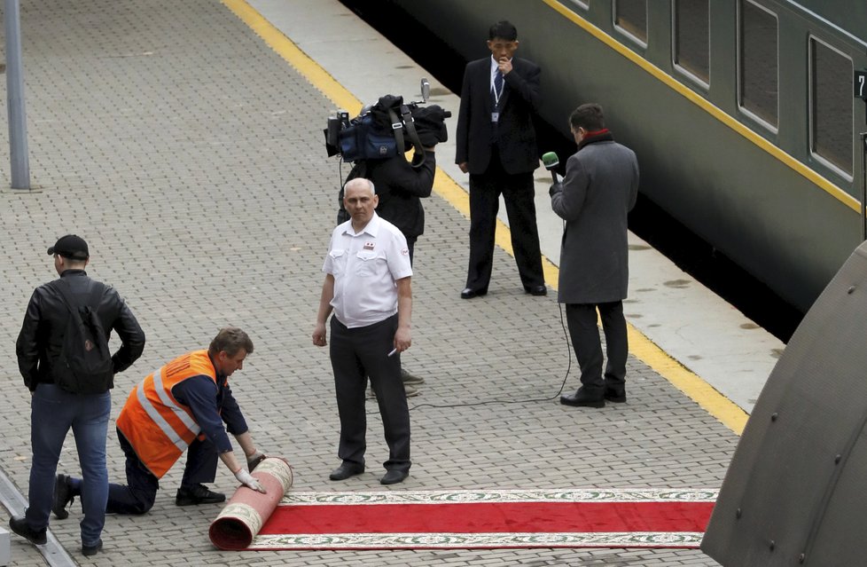 Severokorejský vůdce Kim Čong-un dorazil do Vladivostoku, (24.04.2019).