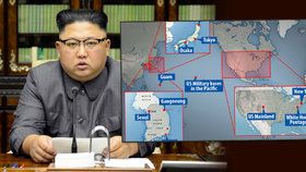 Kdo je na „listině smrti“ Kim Čong-una? Tohle je seznam cílů jeho atomových bomb