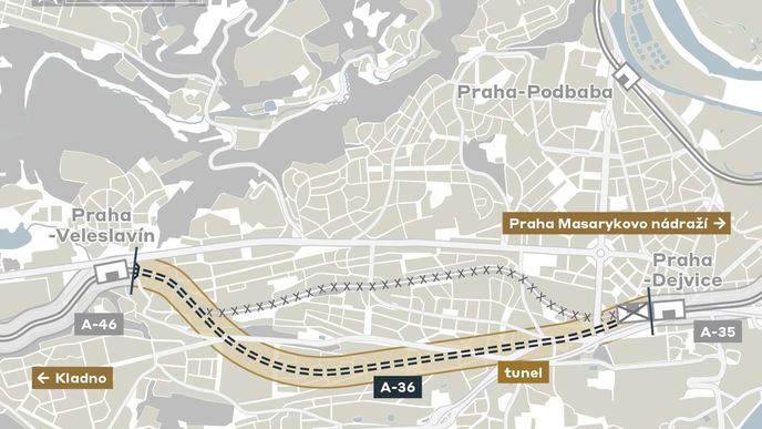 Klíčová část projektu Praha – Letiště – Kladno se může posunout do další fáze příprav. Klíčová část projektu Praha – Letiště – Kladno se může posunout do další fáze příprav.