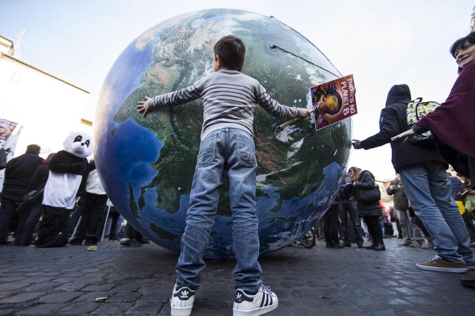 Protesty před klimatickým summitem: Řím