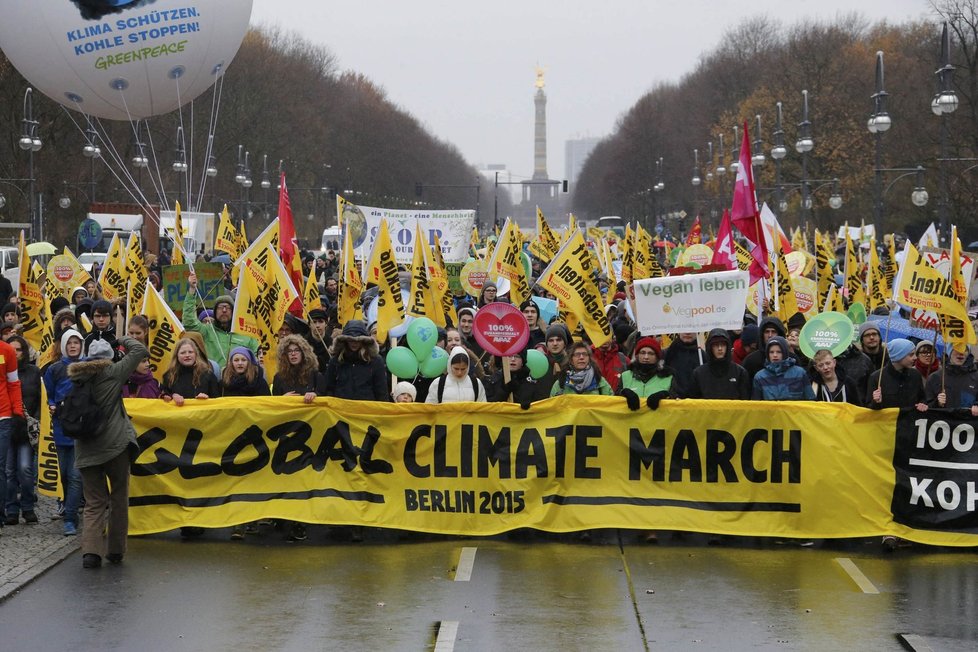 Protesty před klimatickým summitem: Berlín