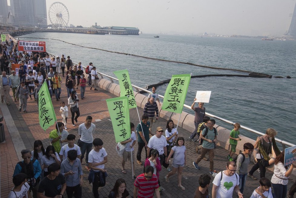 Protesty před klimatickým summitem: Hong Kong