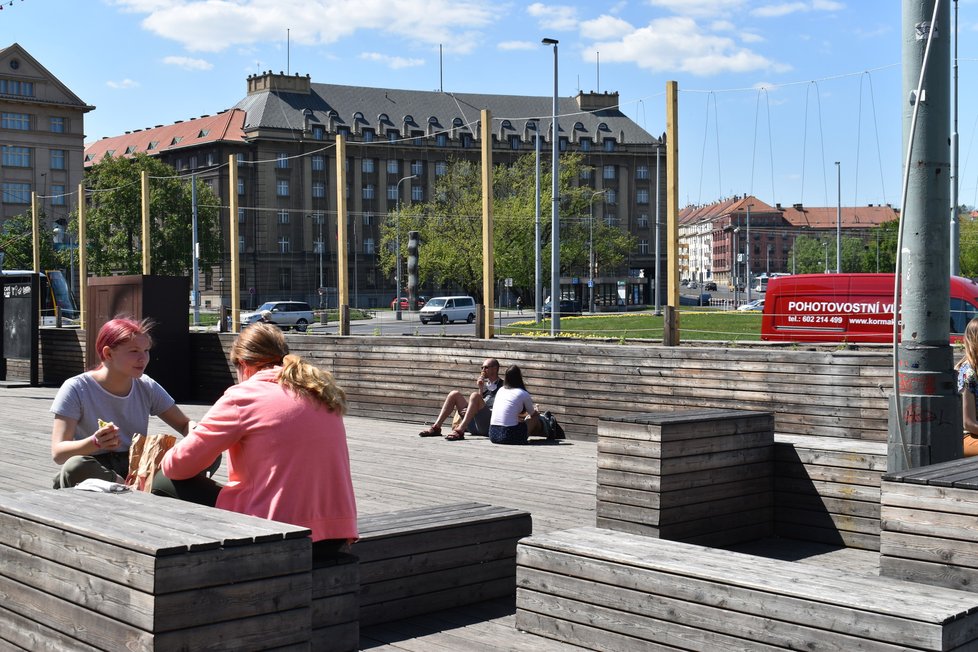 Praha 6 vysadila na Kulaťáku zelenou stěnu z chmele. Má pomoct se stínem i zachycením prachu