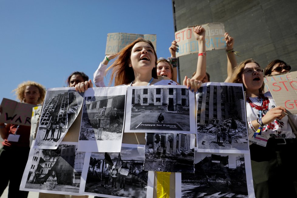 Protesty během klimatické konference v egyptském Šarmu