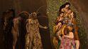 Fotografické kompozice podle maleb Gustava Klimta - Vita e morte