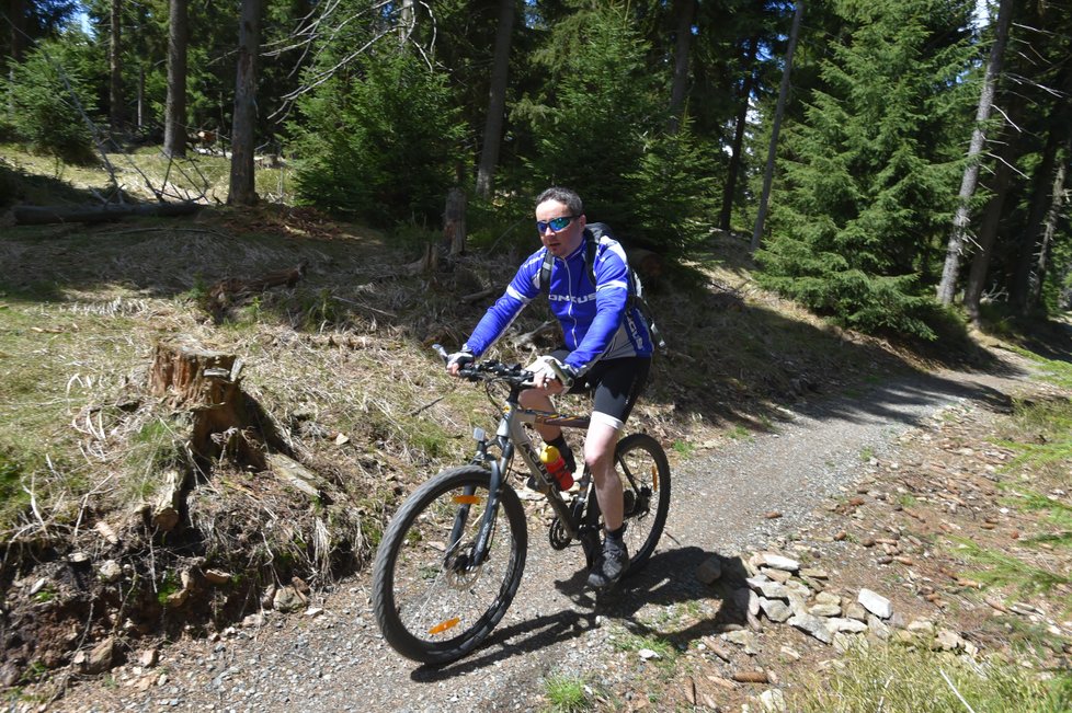 Areál Klínovec u Božího Daru na Karlovarsku nabízí i letní radovánky! V Trail Parke je 24 kilometrů stezek určených pro jízdu na horských kolech.