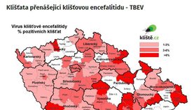 Klíšťata přenášející klíšťovou encefalitidu - TBEV