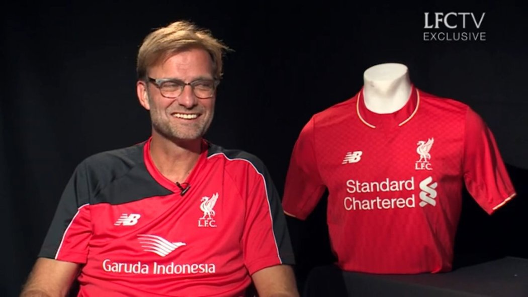 Nový trenér Liverpoolu Jürgen Klopp poprvé mluvil pro klubovou televizi