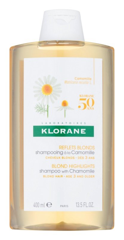 Šampon pro blond vlasy, Klorane Chamomile, 429 Kč (400 ml)