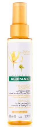 Ochranný olej pro vlasy namáhané sluncem Klorane Ylang-Ylang, 524 Kč (100 ml)