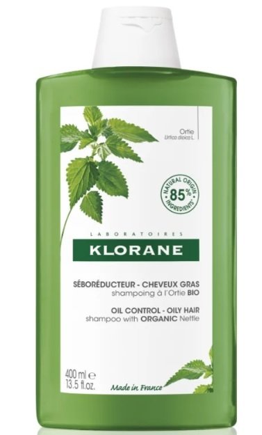Čisticí šampon pro mastné vlasy s kopřivou, Klorane, 386 Kč (400 ml), koupíte na www.notino.cz