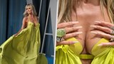 Luxusní Heidi Klumová (48): Poodhalená ňadra a prsty v hodnotě desítek milionů! 