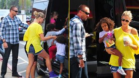 Heidi Klum vyrazila s dětmi a svým milencem bodyguardem na výlet