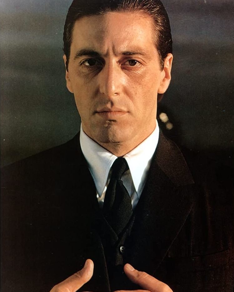 Al Pacino jako Michael Corleone.