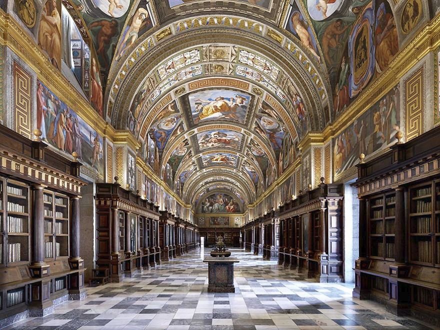 Escorial Library, Madrid, Španělsko