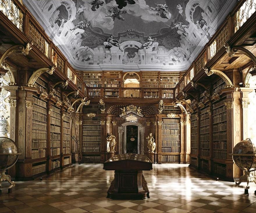 Melk Abbey Library, Melk, Rakousko