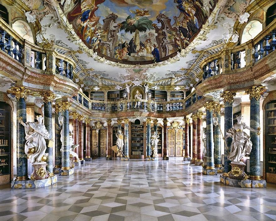 Wiblingen Abbey Library, Wiblingen, Německo