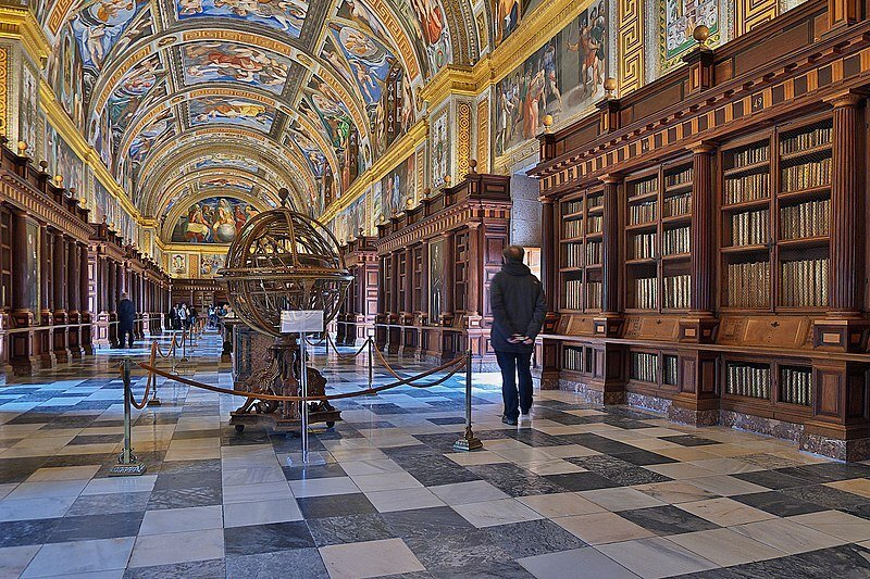 Real Biblioteca del Monasterio de San Lorenzo, El Escorial, Španělsko