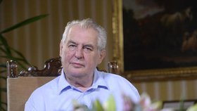 Miloš Zeman v pořadu S prezidentem v Lánech