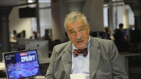 Karel Schwarzenberg v redakci Blesku