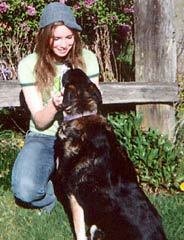 Amanda se svým psem, křížencem labradora, který se bohužel návratu paničky z vězení nedožil