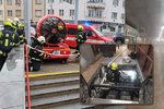V metru Kobylisy hořel eskalátor, stanici museli hasiči odvětrat.