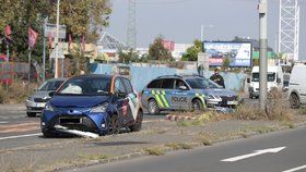 Nehoda v Ústecké ulici v Kobylisích, 30. září 2020.