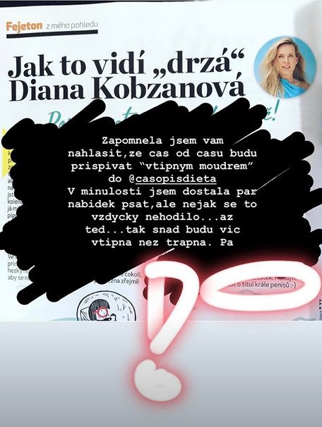 Diana Kobzanová je novou autorkou v magazínu Dieta