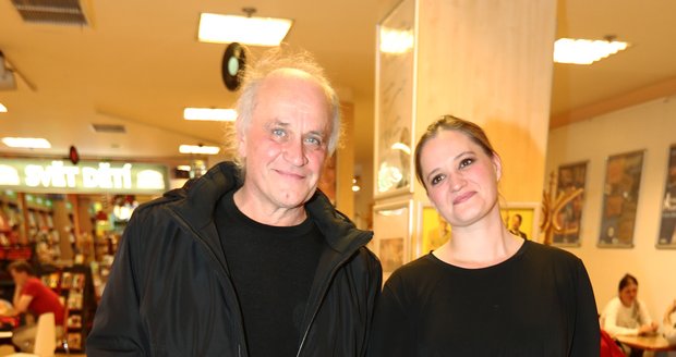 Michael Kocáb s dcerou