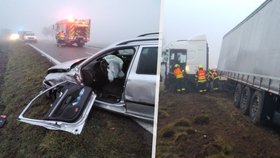 Na Chrudimsku se srazilo auto s kamionem: Bezohlední řidiči neumožnili průjezd záchranářům