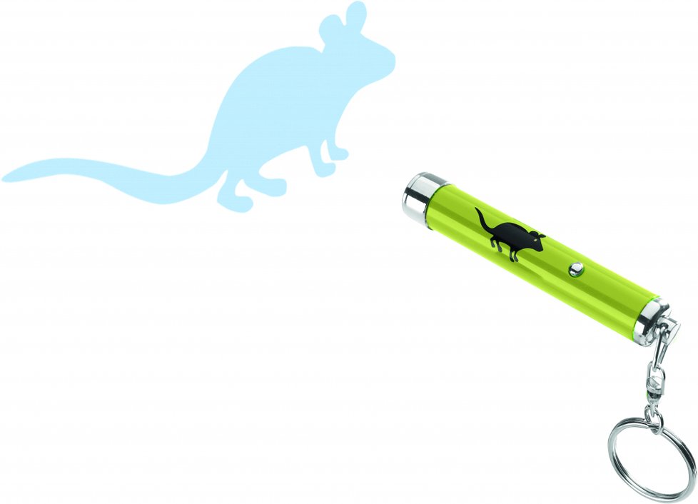 Laserová hračka LED světlo motiv myš, cena od 79 Kč