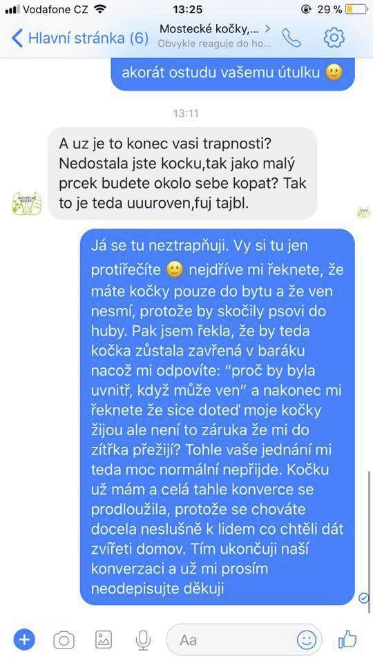 Rozhodla se tedy napsat do útulku, aby nějakému opuštěnému koťátku dala nový domov.