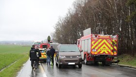 Dopravní nehoda u Koclířova (14. 04. 2023)