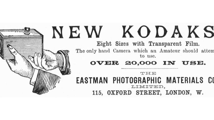Raklama na Kodak, 1890