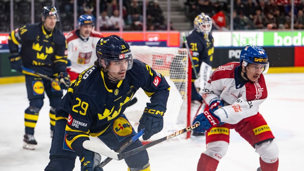 Závěrečné utkání Švýcarských hokejových her mezi Českem a Švédskem