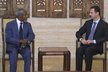 Kofi Annan při schůzce se syrským diktátorem Asadem