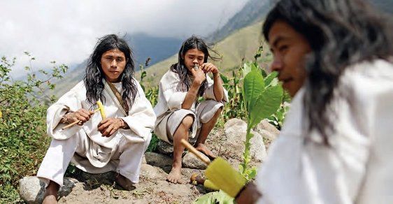 Jihoamerická verze hippies. To jsou kolumbijští indiáni kmene Kogi