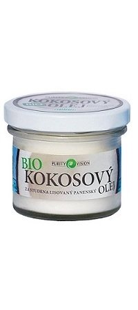 Purity Vision, bio kokosový olej, 97 Kč, koupíte na www.organictime.cz