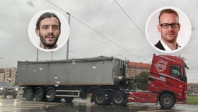 Starosta Prahy 6 Ondřej Kolář (TOP 09) kritizuje magistrát, že neřeší kamiony na území jeho městské části.